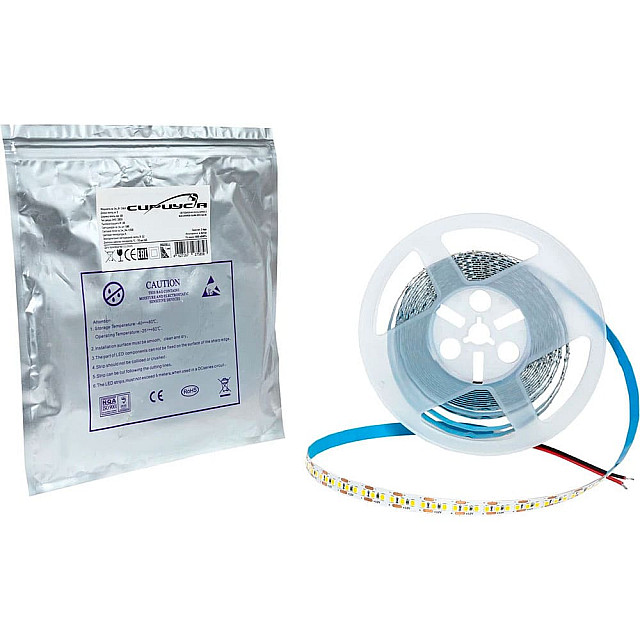 Лента светодиодная СириусА 12В 2835 180LED IP20 14.4Вт 6000К 5 м