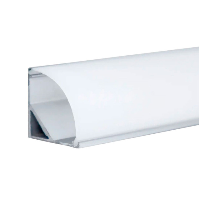 Комплект TruEnergy 19050 1616 для светодиодной ленты угловой анодированный серебристый с экраном 16*16 мм 2 м