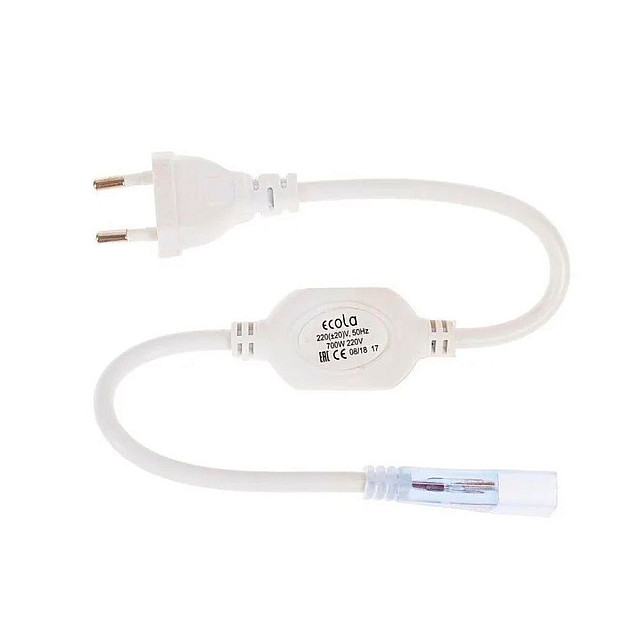 Блок питания Ecola H1207KESB LED strip 220V (IP20) 700W 12*7 IP68 для лент с кабелем муфтой разъемом и вилкой