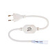 Блок питания Ecola H1207KESB LED strip 220V (IP20) 700W 12*7 IP68 для лент с кабелем муфтой разъемом и вилкой