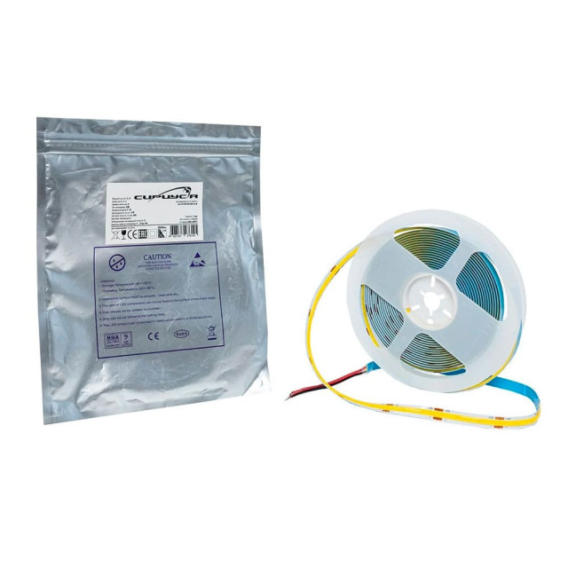 Лента светодиодная СириусА 12В COB 320LED IP20 8Вт 3000К 5 м