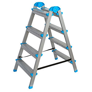 Стремянка Азбука Комфорта AZK LDTH-02.04 B4 TwoSide Pro стальная 4 ступени