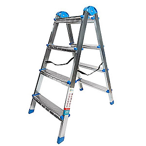 Стремянка Азбука Комфорта AZK LDTH-02.04 B4 TwoSide Pro стальная 4 ступени