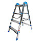 Стремянка Азбука Комфорта AZK LDTH-02.04 B4 TwoSide Pro стальная 4 ступени
