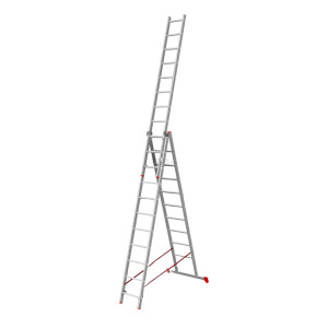 Лестница алюминиевая Pro Startul ST9942-10 3*10 ступеней