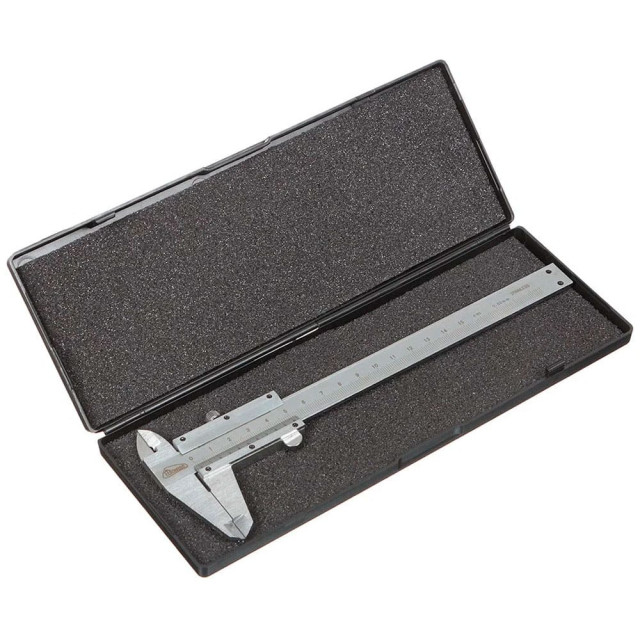 Штангенциркуль Remocolor 15-5-150 ШЦ-150 механический с глубиномером в пластиковом кейсе 150 мм