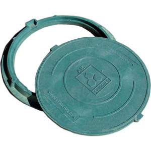 Люк садовый Сандкор ЛСА15З А15 (15кН) зеленый