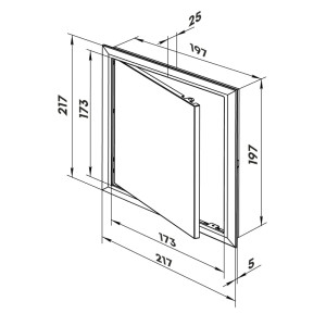 Дверца ревизионная Zernberg 2020 Porta 217*217 мм