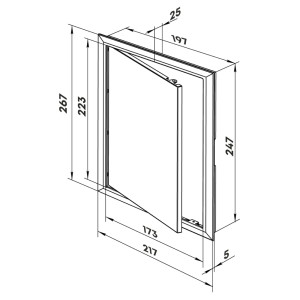 Дверца ревизионная Zernberg 2025 Porta