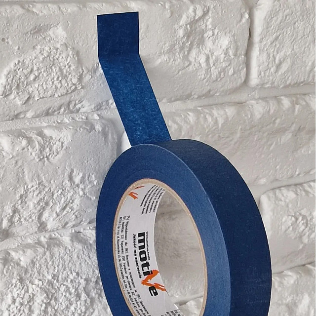 Лента малярная MotiVe Blue Masking Tap голубая профессиональная 18 мм*50 м