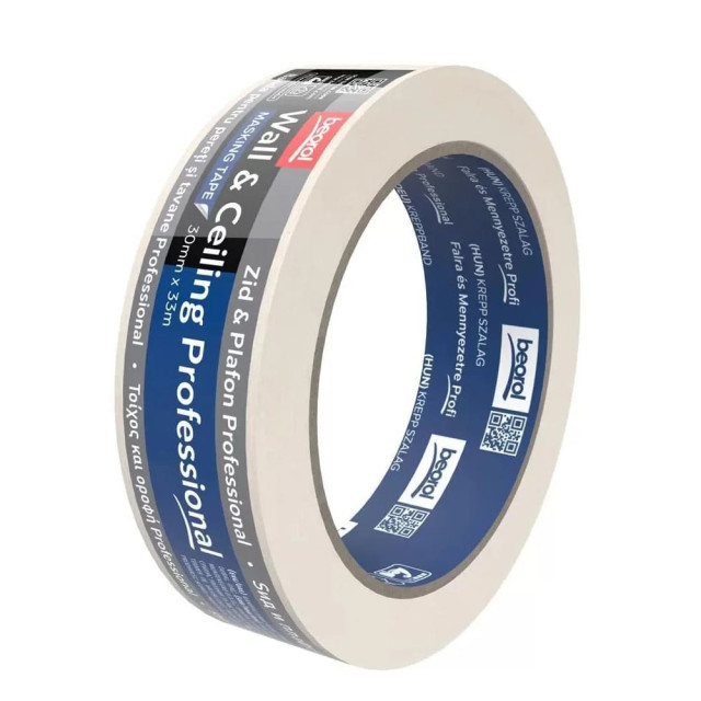 Малярная лента Beorol Professional Стены и потолок 30 мм*33 м