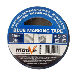 Лента малярная MotiVe Blue Masking Tap профессиональная голубая 18 мм*50 м