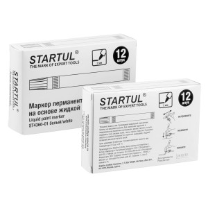Маркер промышленый перманентный Startul Profi ST4360-01 на основе жидкой краски белый