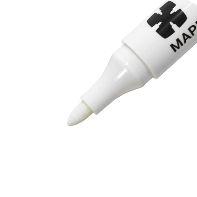 Маркер Lekon extra white перманентный пулевидный наконечник 3 мм