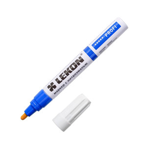 Маркер Lekon Profi с нитроэмалью овальный наконечник синий 4 мм