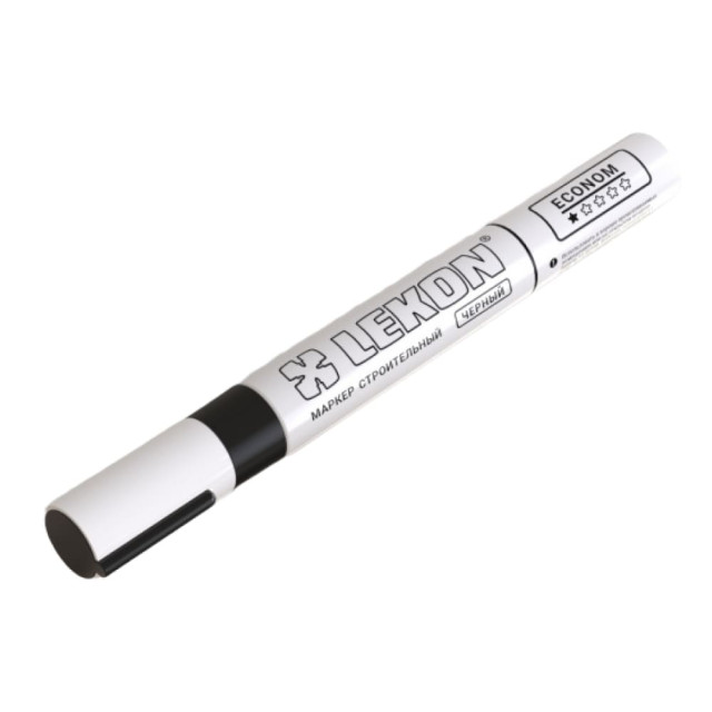 Маркер-краска Lekon Econom черный 4 мм