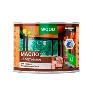 Масло колеруемое Farbitex Profi Wood для террас и садовой мебели венге 0.45 л