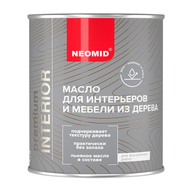 Масло Neomid Premium Interior деревозащитное бесцветный 0.75 л