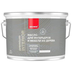 Масло Neomid Premium Interior деревозащитное орех 2 л