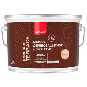 Масло Neomid Premium Terrace для террас бесцветный 2 л