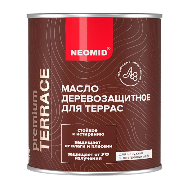 Масло Neomid Premium Terrace для террас графит 0.75 л