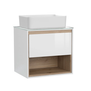 Тумба подвесная Cersanit Louna 60 под раковину белая