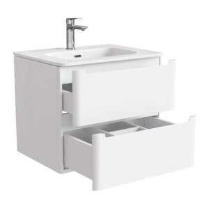 Тумба подвесная Iddis Edifice с умывальником белая 60 см