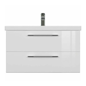 Тумба подвесная Cersanit Lara 80 с раковиной Como 80