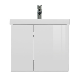 Тумба подвесная Cersanit Colour 50 с раковиной Como 50