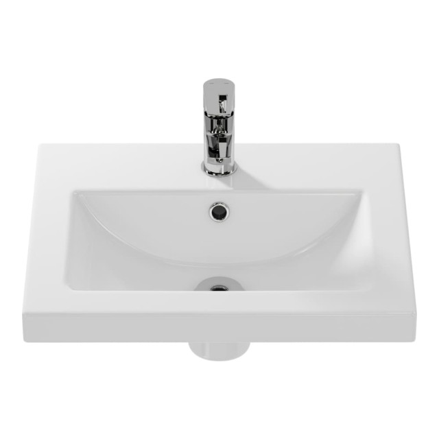 Тумба подвесная Cersanit Colour 50 с раковиной Como 50