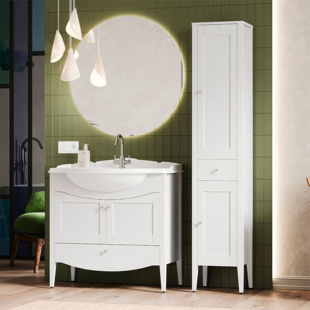 Тумба под умывальник Belux Афины Н 85-01 матовый