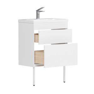 Тумба под умывальник Belux Порто Н 60-02 белый глянцевый