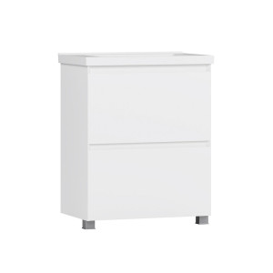 Тумба под умывальник Belux Киото Н 70-02 белый глянцевый