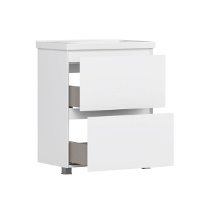 Тумба под умывальник Belux Киото Н 70-02 белый глянцевый
