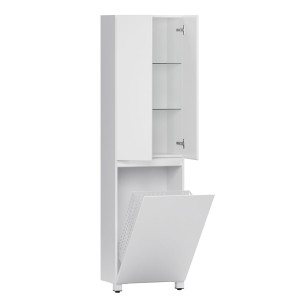 Шкаф Belux Неаполь П 50 К белый глянцевый