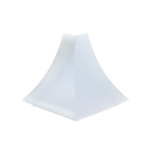 Угол наружный к плинтусу для столешницы Ideal 001 белый