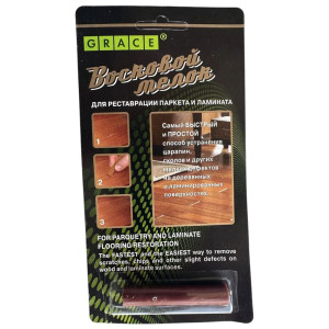 Восковой мелок Grace для ремонта сколов на ламинате и паркете вишня