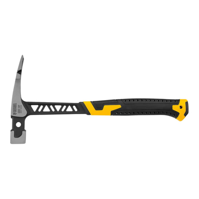 Молоток каменщика Denzel 680 г цельнокованый двухкомпонентная обрезиненная рукоятка