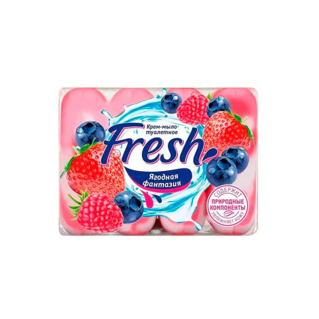 Крем-мыло туалетное Fresh Ягодная фантазия 4*75 г