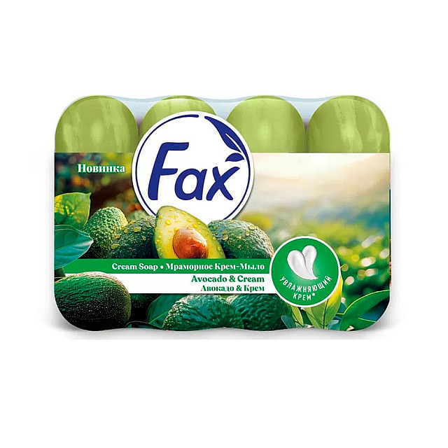 Крем-мыло туалетное Fax Авокадо&Крем 4*70 г