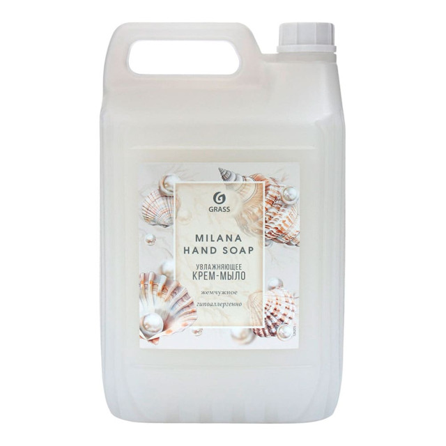 Крем-мыло жидкое Grass Milana жемчужное 126205 увлажняющее 5 кг