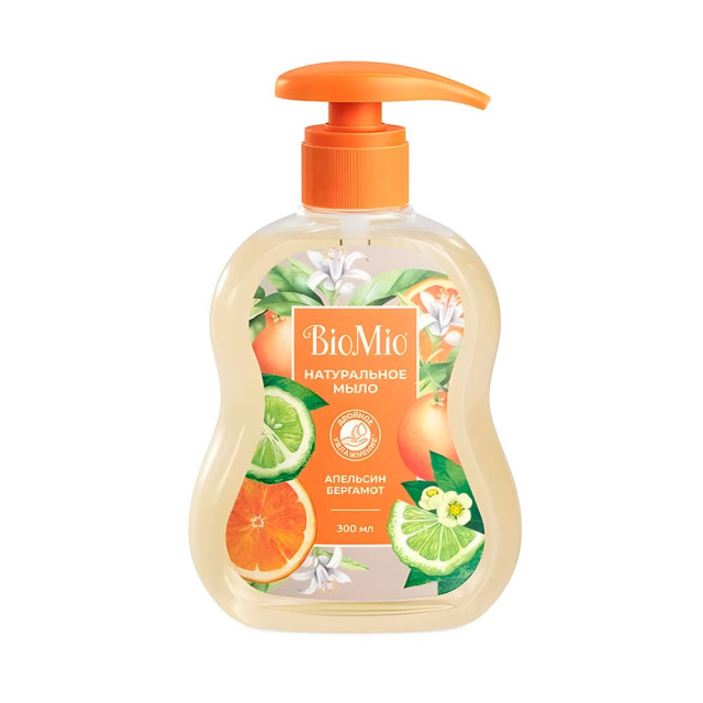Мыло жидкое BioMio Апельсин и Бергамот 300 мл