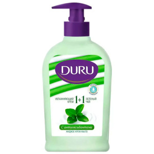 Мыло жидкое Duru 1+1 увлажняющий крем и зеленый чай 300 мл