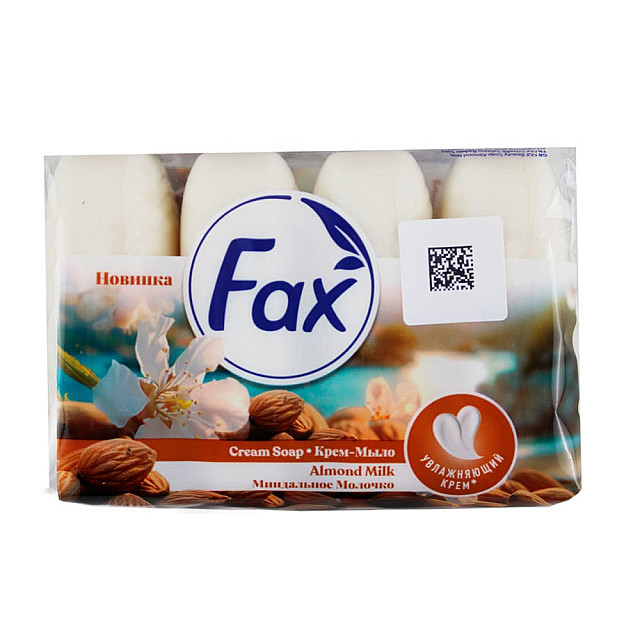 Крем-мыло туалетное Fax Миндальное молочко 4*70 г