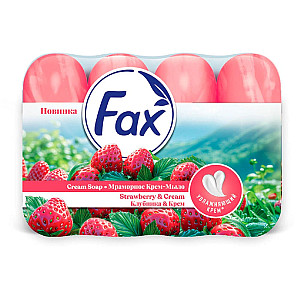 Крем-мыло туалетное Fax Клубника и крем 4*70 г