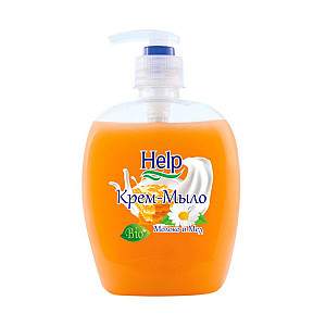 Крем-мыло Help Молоко мед с дозатором 300 г