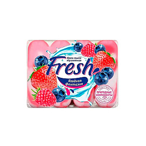 Крем-мыло туалетное Fresh Ягодная фантазия 4*75 г