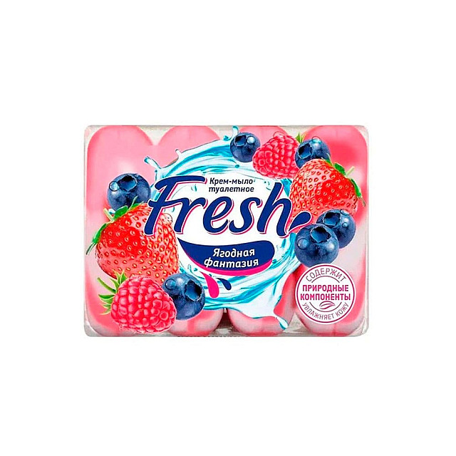 Крем-мыло туалетное Fresh Ягодная фантазия 4*75 г