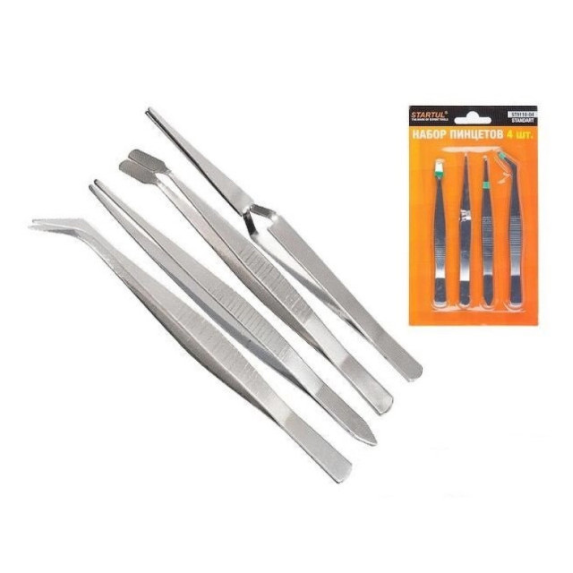 Набор пинцетов Startul Standart ST9110-04 4 предмета