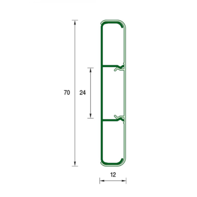 Наличник Ideal Деконика 001 белый 70 мм 2.2 м
